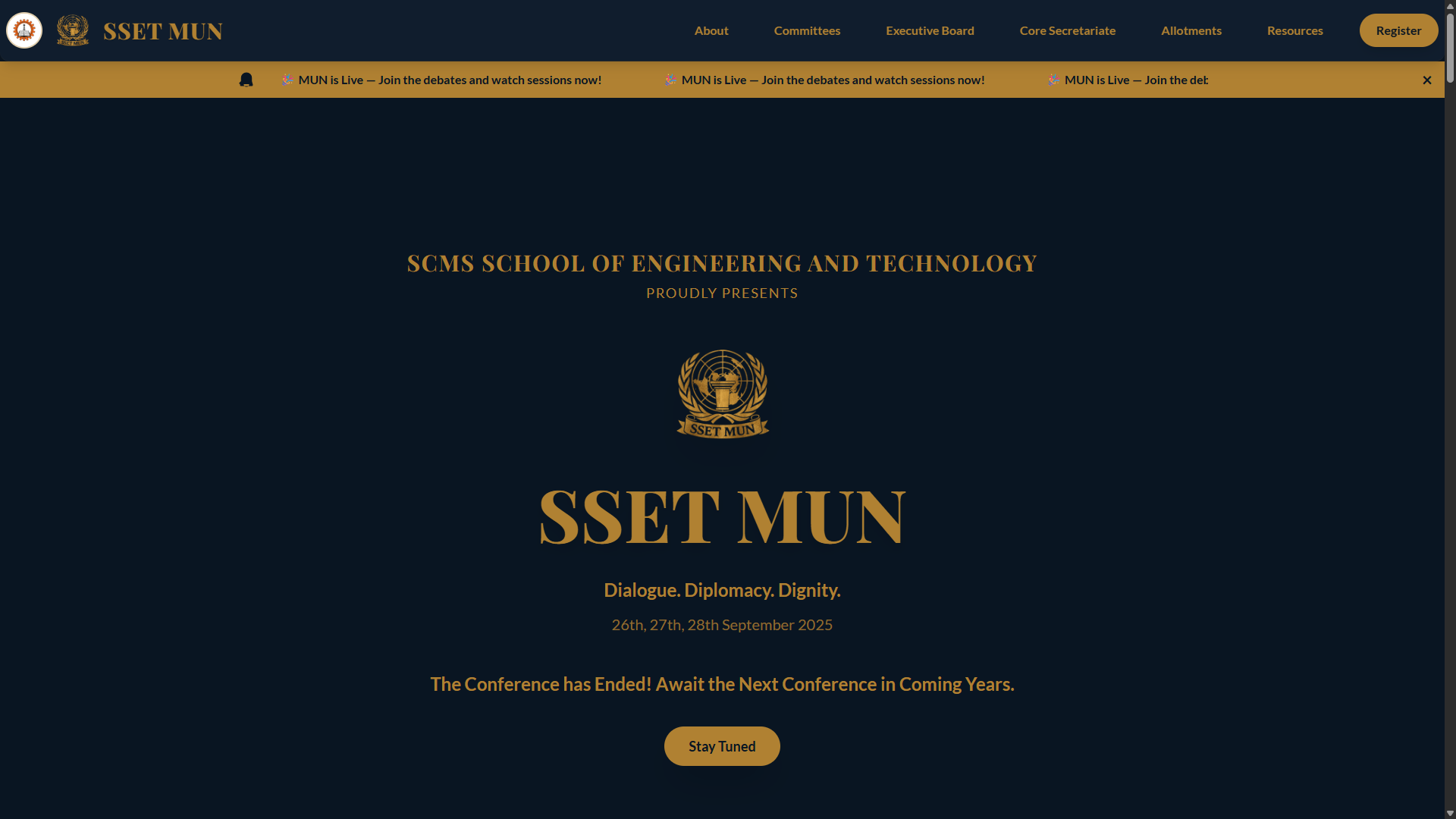 SSETMUN Website